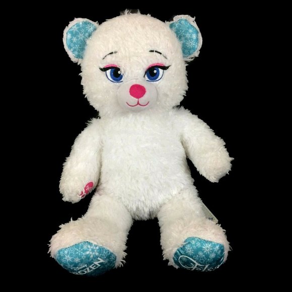 Build A Bear Disney Frozen Princess Elsa Plush 17" White Sparkle Stuffed Animal - Picture 1 of 12